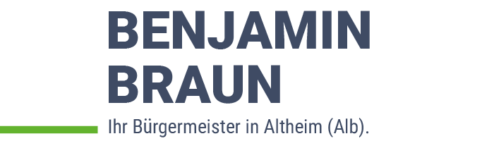 Benjamin Braun | Ihr Bürgermeister in Altheim (Alb).